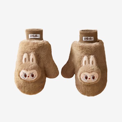 LABUBU Warm Fluffy Holiday Series – Plush Gloves