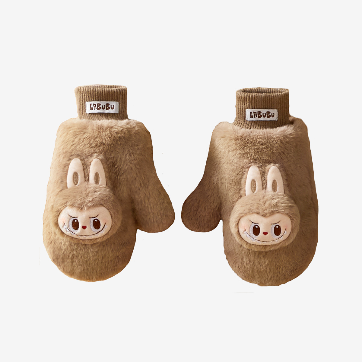 LABUBU Warm Fluffy Holiday Series – Plush Gloves