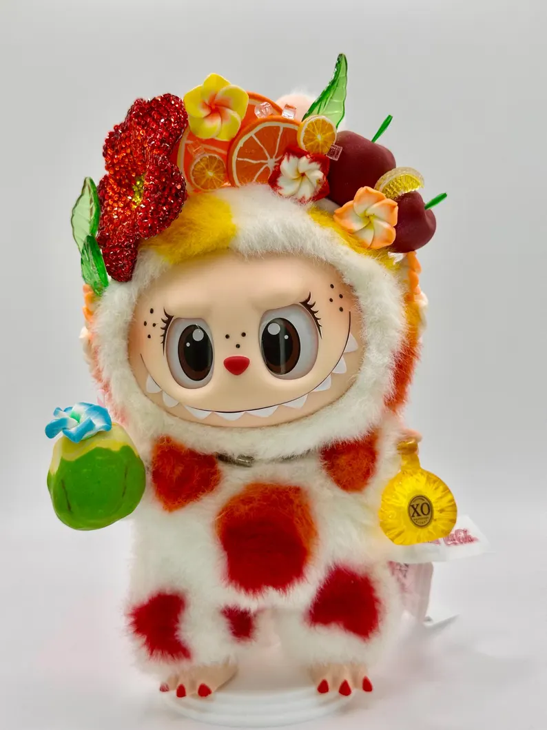Tequila Sunrise Custom 17cm Monster Labubu Doll